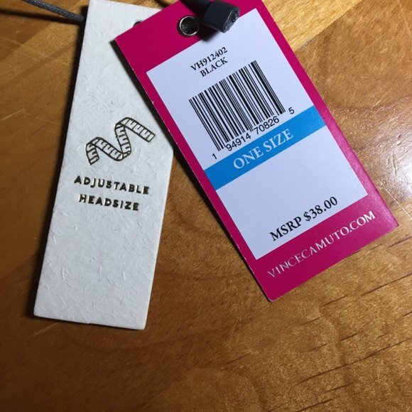 Vince Camuto Straw Visor with Black Bow NWT - Picture 4 of 5